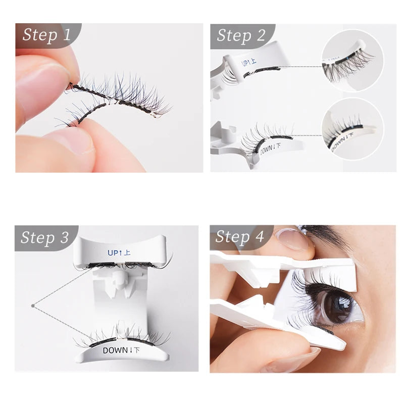 Magnetic Eyelashes. Best Reusable Lash Easy-Apply Natural Look No Glue. How To